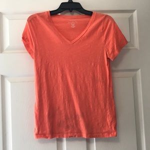 Peach v neck T-shirt